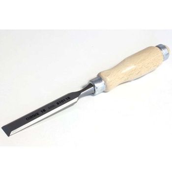 Плоская стамеска Narex с деревянной светлой ручкой 18 мм 8101-18