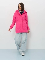 Ветровка с капюшоном удлиненная