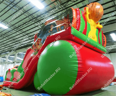 Батут-горка "Лев" 12*7.5*9 м