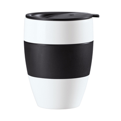 Термокружка aroma to go, 400 мл, черно-белая