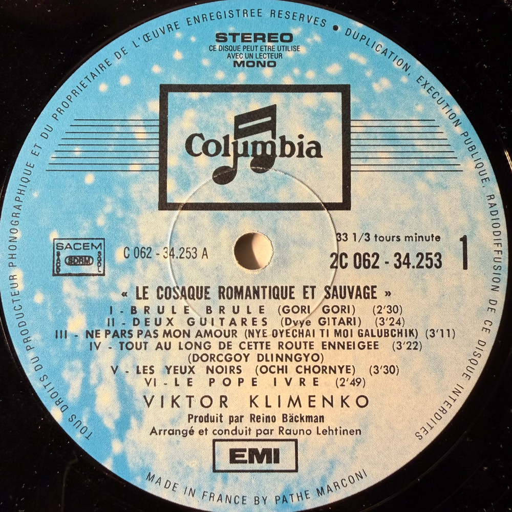 Viktor Klimenko ‎– Stenka Rasin (Франция)