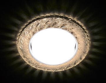 Точечный светильник G303 CL/WW хром/прозрачный GX53+3W(Led Warm) Ambrella