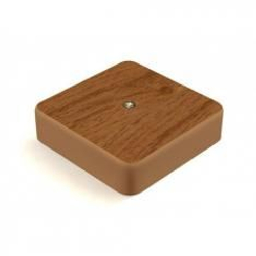 Коробка распаечная о/у 100х100х44 орех IP40