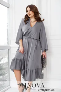 Платье 3165B-Серый Minova