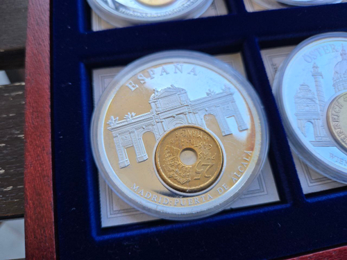 Europe. Set of 12 European Coin Medals — A Celebration of Cultural Heritage and Iconic Landmarks