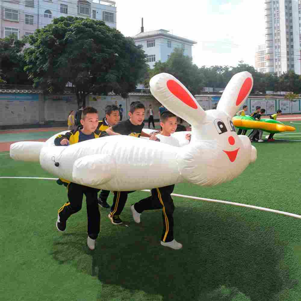 Надувная командная игра «Звериная гонка Заяц» 3,4×2,45×0,4 м