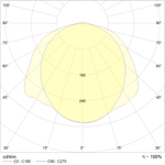 Светильник SLICK.PRS ECO LED 30 EM3 4000K СТ