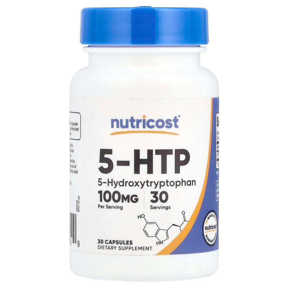 Nutricost, 5-HTP, 100 мг, 30 капсул