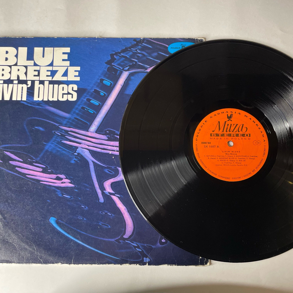 Винтажная виниловая пластинка LP Livin Blues, Blue Breeze (Польша 1978)