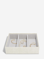 Органайзер для украшений и часов Stackers Classic Jewellery Box, 4 секции - Burgundy (Burgundy / бордовый / Burgundy / 600 / 700 / Органайзер-косметичка с крышкой)