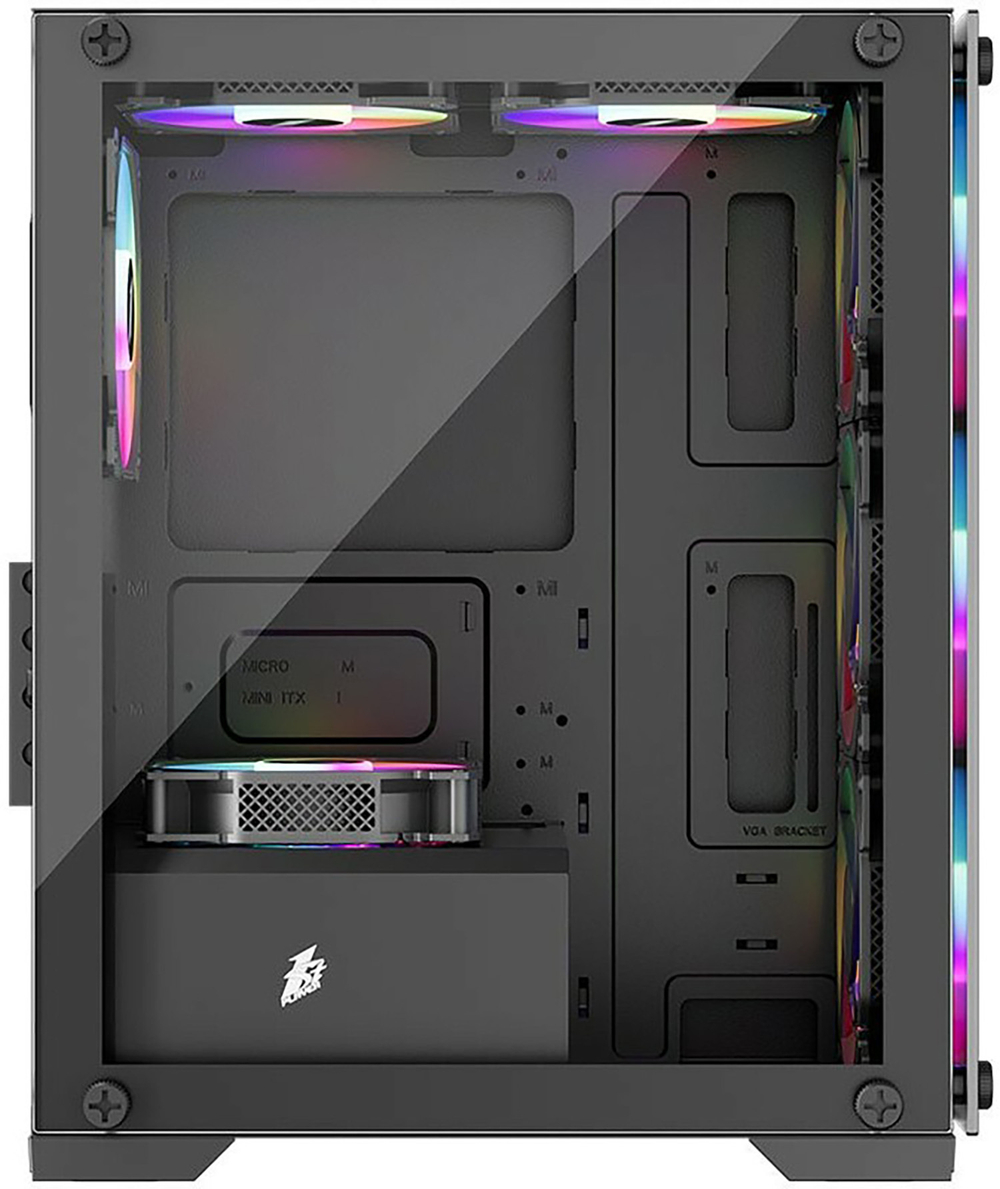 Корпус для компьютера 1STPLAYER FIREBASE X2-M / mATX / 4x120mm LED fans / X2-M-4F1