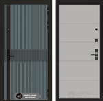 Дверь входная Лабиринт ISSIDA 13 Грей софт