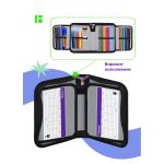 Пенал 1 отделение 200х140х40 Berlingo Ride, 2 откидные планки, ткань