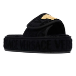 VERSACE Slide Slippers Women"s Black