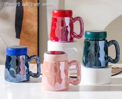 GAEM Кружка с крышкой, 350 мл, L13 W9 H11,5 см, 4в.