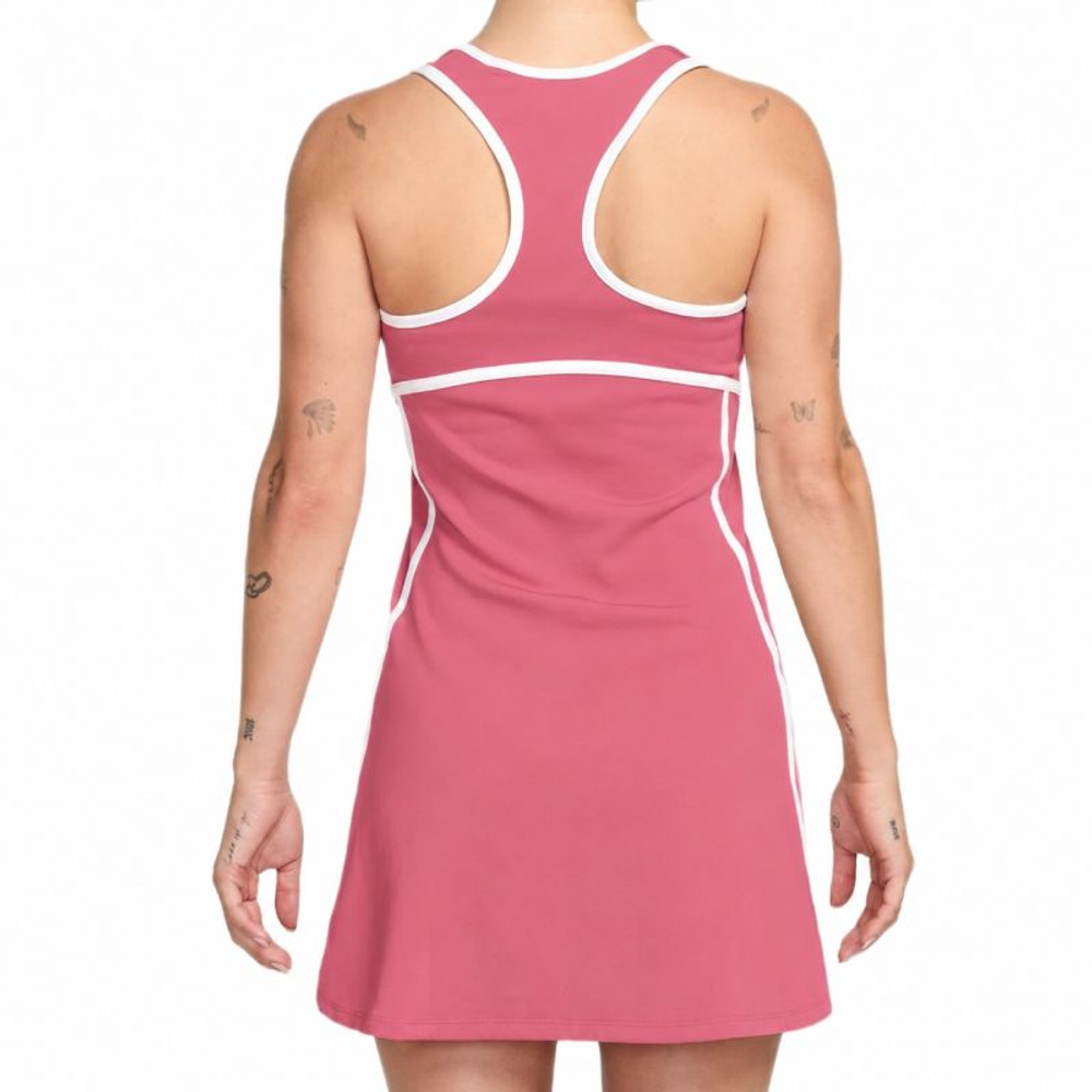Теннисное платье Nike Court Dri-Fit Advantage Tennis - peony/white