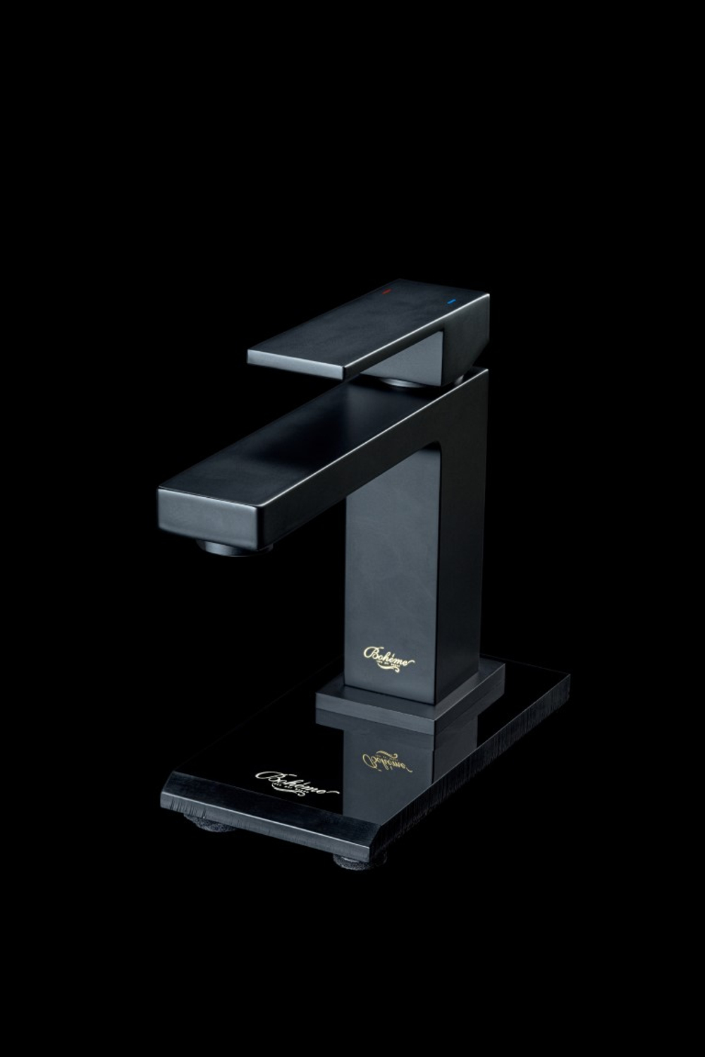 Cмеситель для умывальника Qubic Matt Black