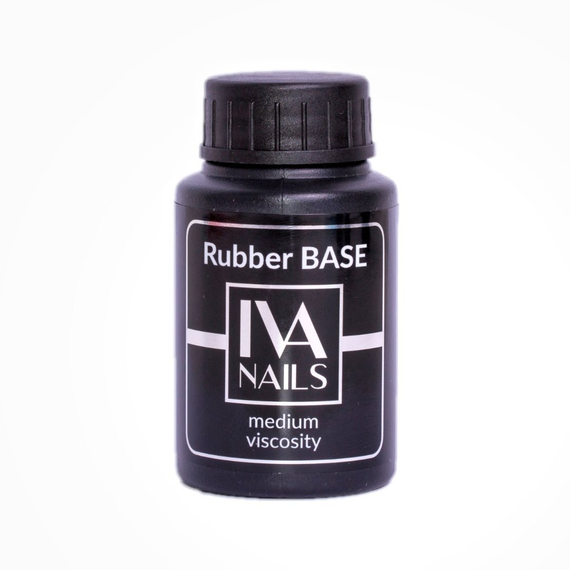 Каучуковая база для гель-лака Base Rubber Medium Viscosity IVA NAILS, 30 мл