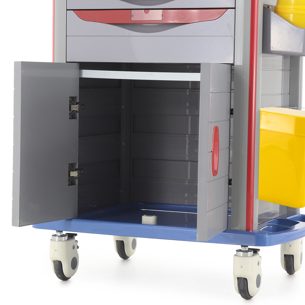 Тележка медицинская Med-Mos ЕТ850-02 ТМ-021АН-00 ля экстренной помощи и реанимации