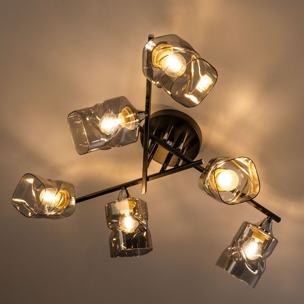 Citilux Клаус CL134165 Люстра потолочная Чёрная