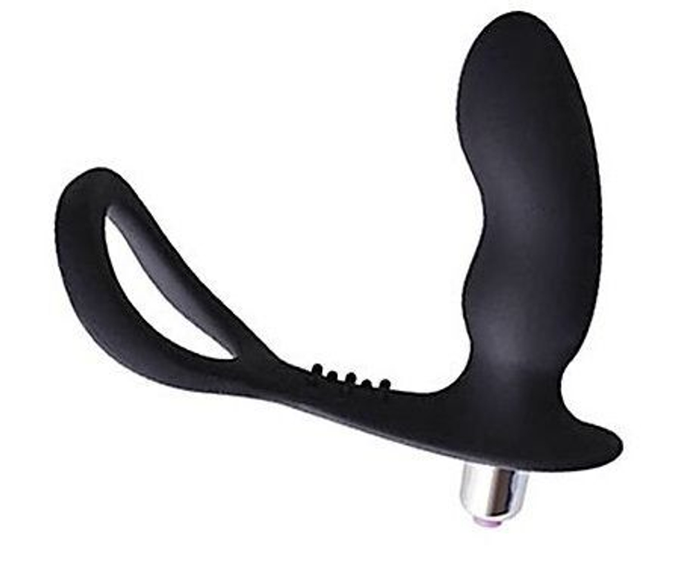 Эрекционное кольцо со стимулятором простаты Levett Megan (Цвет: черный)