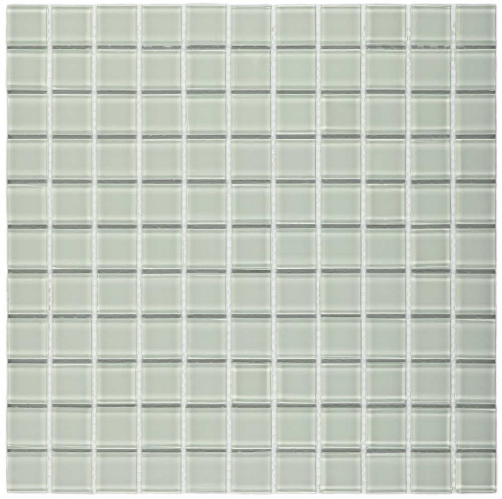 Мозаика стеклянная White glass/Белое стекло (25х25) 300х300х4 мм