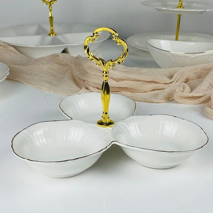 Lenardi 109-274 Менажница 23,5см ORCHIDEA в под.уп.(х12)Фарфор