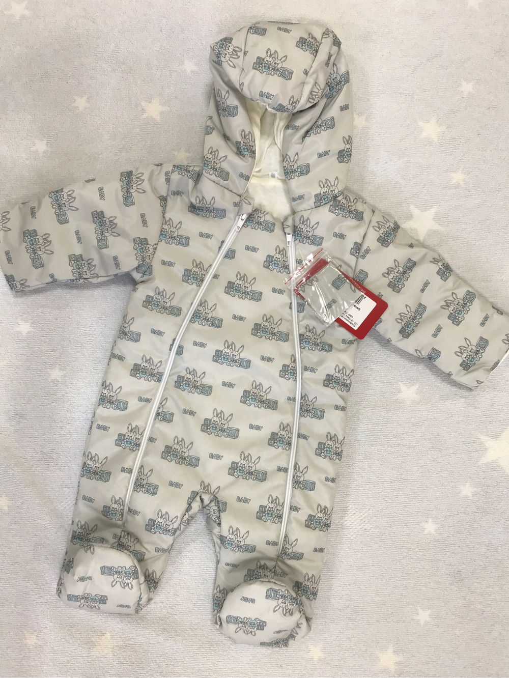 Комбинезон на осень-весну, Модель: 137-18 "Заяц" (ИП Ильин С.В. Rusland) (Цвет: Черный, Размер: 80)