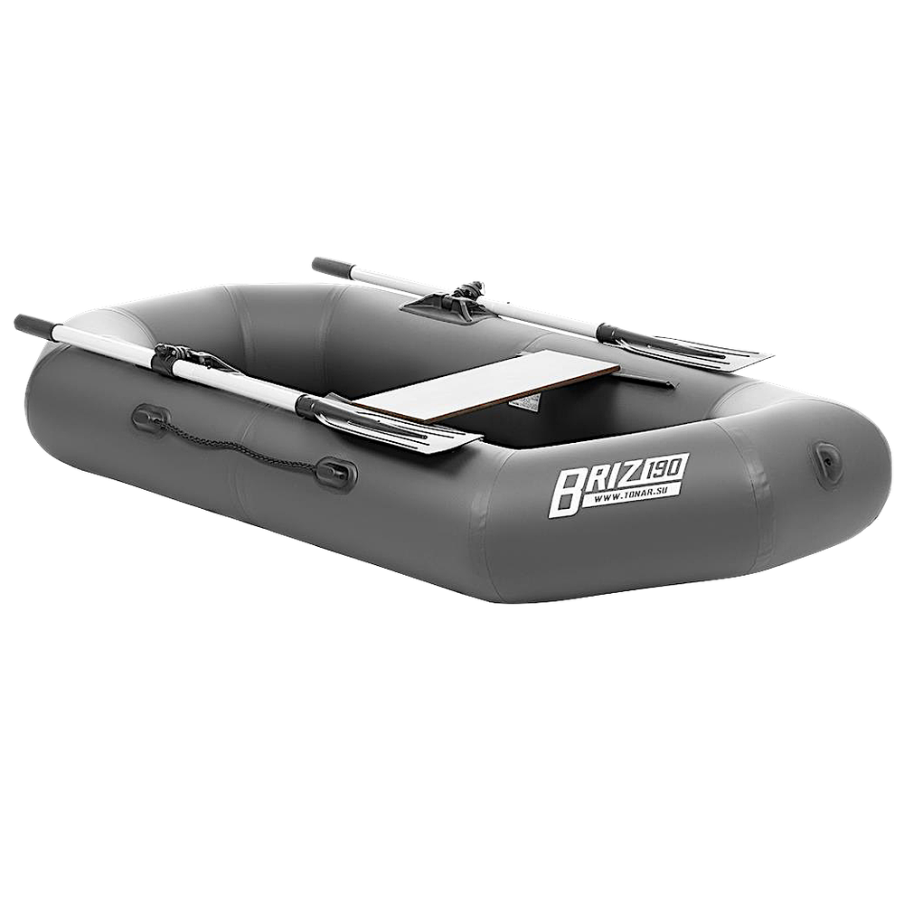Лодка ПВХ Тонар Бриз 190 (Гребки + жесткое сиденья) -