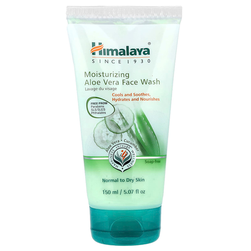 Himalaya, Увлажняющее средство для умывания с алоэ вера, для нормальной и сухой кожи, 150 мл (5,07 жидк. унц.)