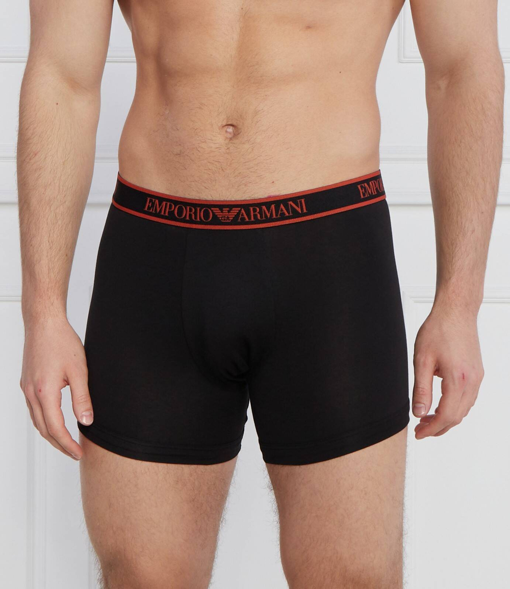 Трусики-боксеры 3шт. Emporio Armani - черный(111473 3F717)