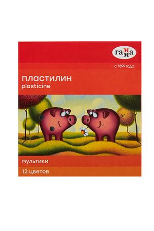 Пластилин 12 цветов, 240г