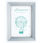 Фоторамка 15*21 см L-5 серебристый металлик