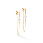 Серьги Coeur de Lion Black-Gold 5076/21-1316