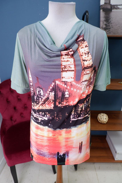 Футболка с принтом 48 размер