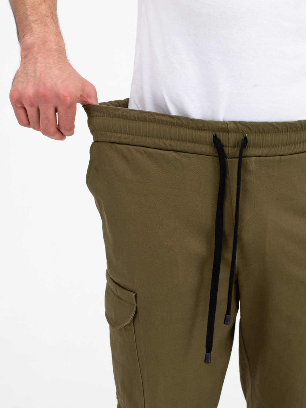 Карго джоггеры прямые. Хаки