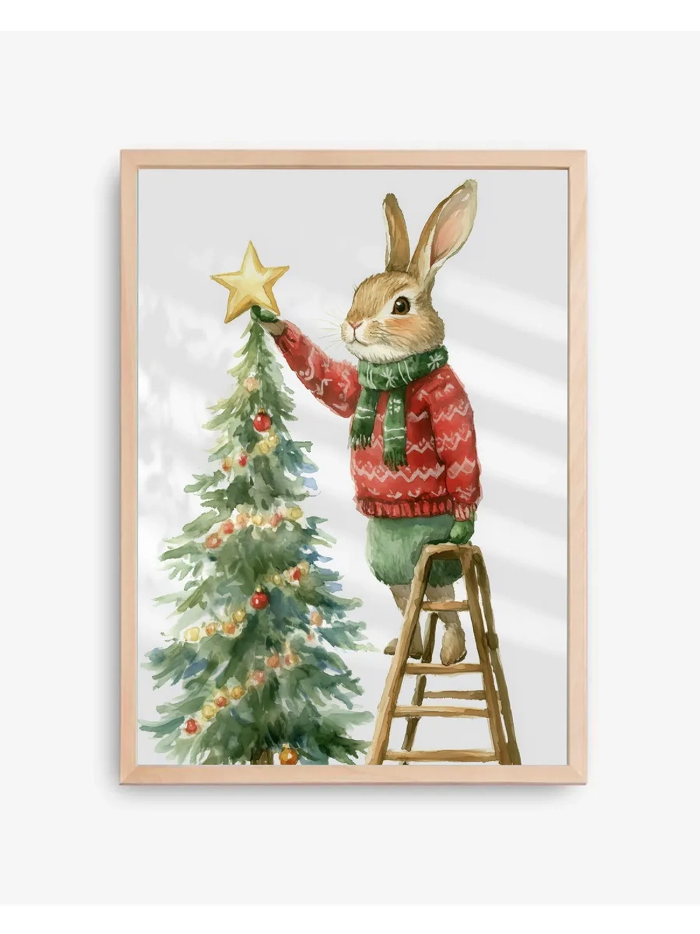 Новогодний постер 40х50 см интерьерный декор