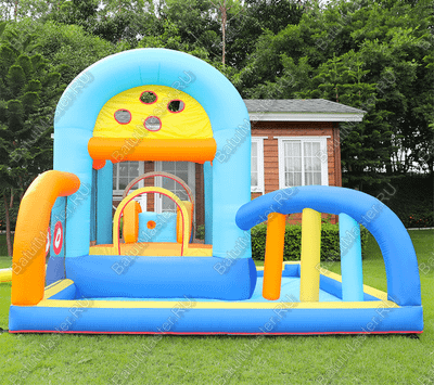 Батут для детей для дома "Веселая игра" 4*4*2,5 м