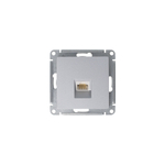 ATLASDESIGN РОЗЕТКА компьютерная RJ45, кат. 5Е, механизм, АЛЮМИНИЙ