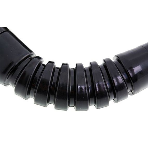 Трубка Marlin Dry Max Black/Orange Изогнутая гофра