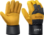 KRAFTOOL COMBI, XL (10) комбинированные двухслойные спилковые перчатки с доп. слоем на ладони (11310-XL)