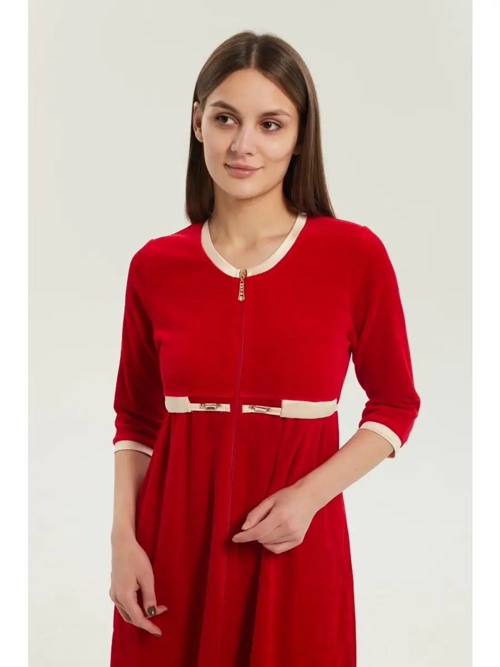 Халат велюровый для беременных в роддом