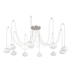 Citilux ATMAN SMART CL226A091 LED RGB Умная подвесная люстра Матовый Хром