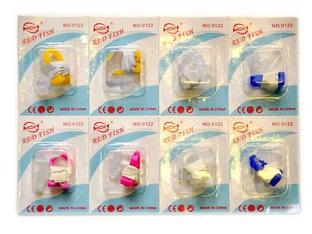 Набор для плавания ( беруши + зажим носа ) на блистере, в упаковке 8 шт. :F-0122: