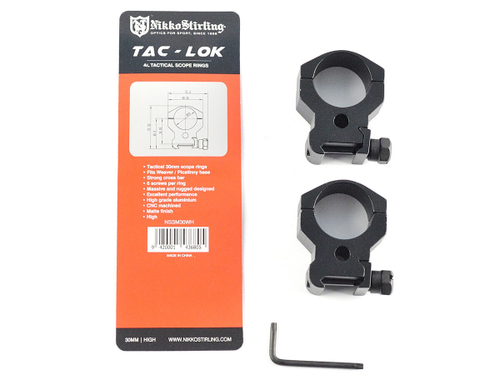 Кольца Nikko Stirling Sport Match, на Weaver, 30мм, высокие
