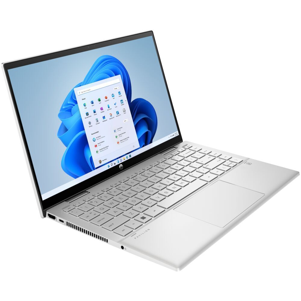 Ноутбук 14" HP Pavilion x360 14t-dy100 Core i7 1195G7/8Gb/512Gb SSD/14" FullHD Touch/Win11 Серебристый (436TOAV)