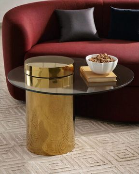 Золотой приставной столик “Мартиника”