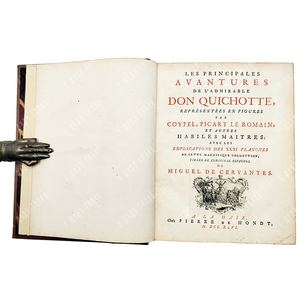 Сервантес Сааведра, М. де. Основные приключения восхитительного Дон Кихота. Гаага, 1746.