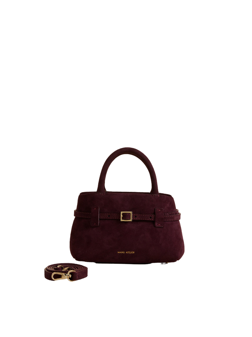 Сумка Manu Atelier Le Cambon 20 Merlot Suede