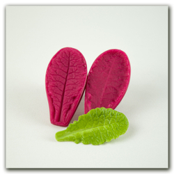 молд листа примулы для глины